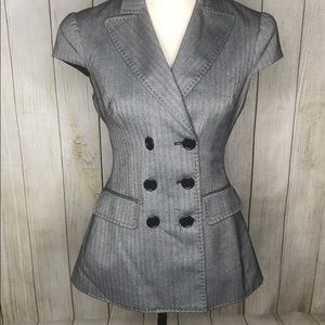 BCBG Maxazria Fitted Buttondown Blazer